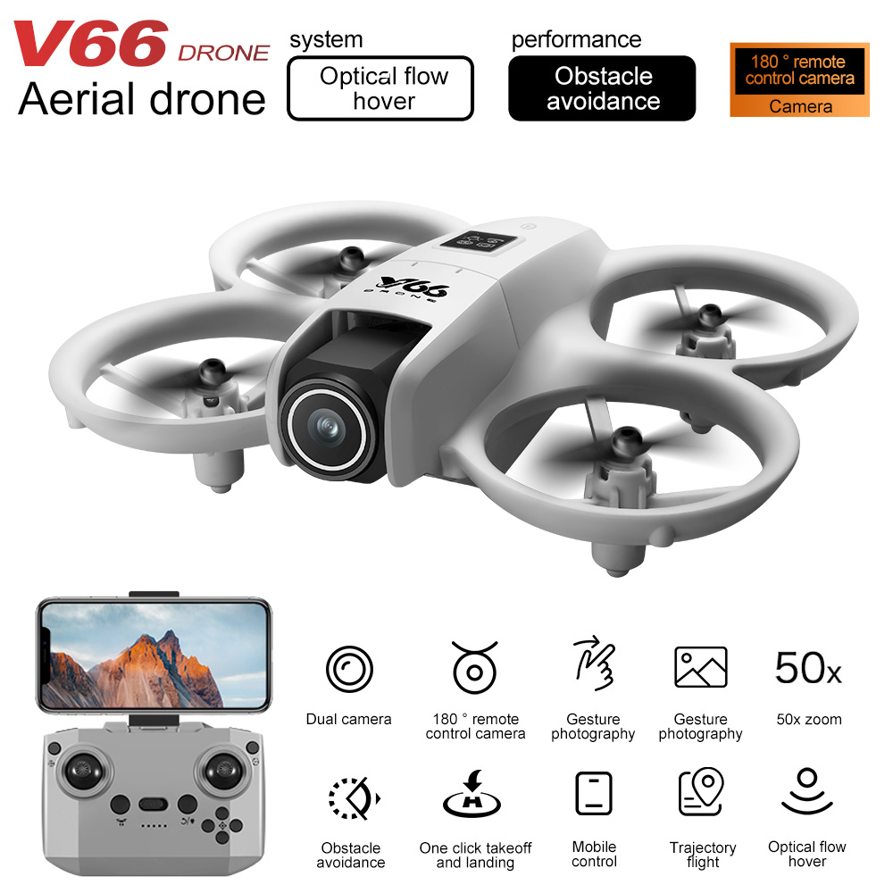 New V66 Mini Drone HD Camera 4 - Drone Kit Professional ulasan dan harga