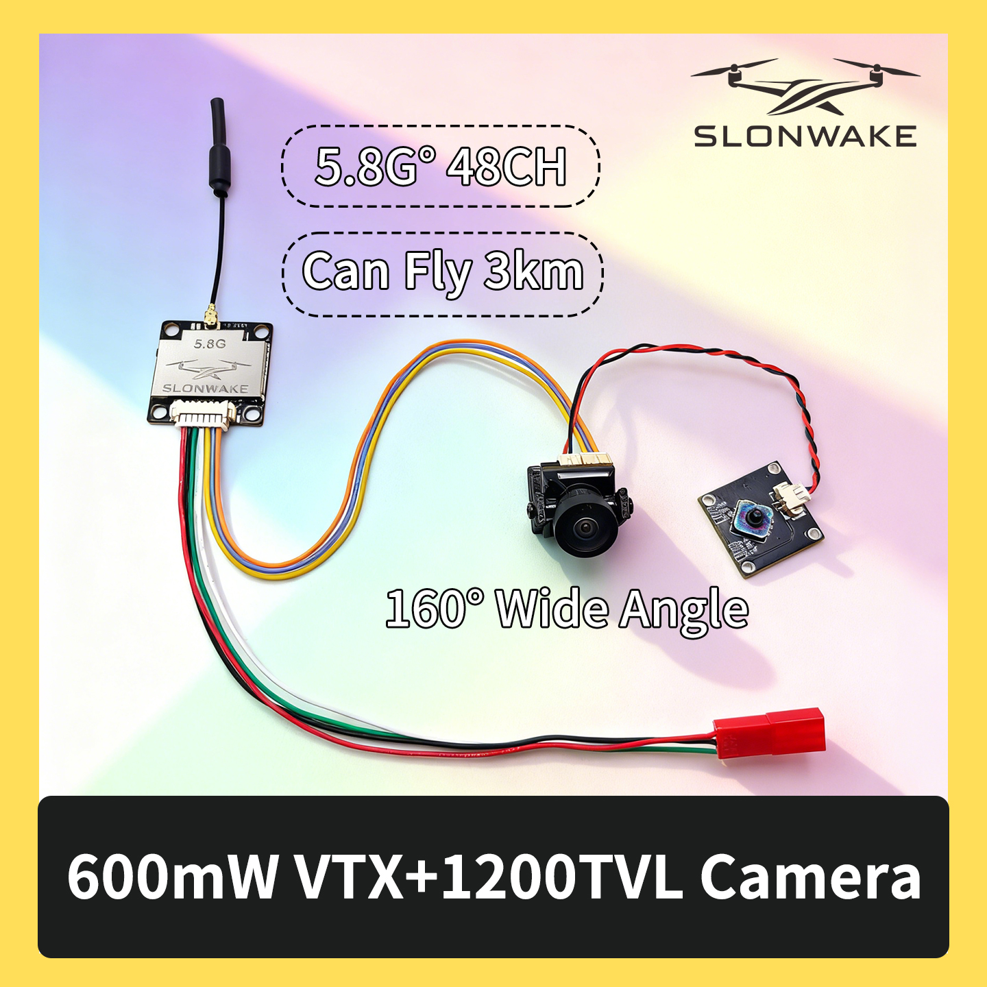 SLONWAKE 5.8G 600mW 7-24V FPV  - Drone Kit With Camera ulasan dan harga