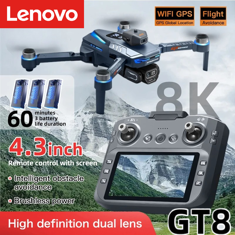 Lenovo GT8 Drone 8K Profession - Drone Kit Long Range ulasan dan harga