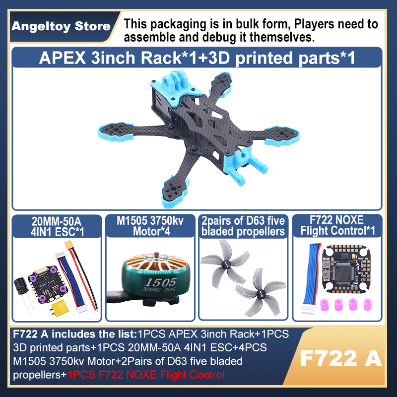 B-CUBE APEX 3inch FPV Drone Fr - Drone Kit Octocopter ulasan dan harga
