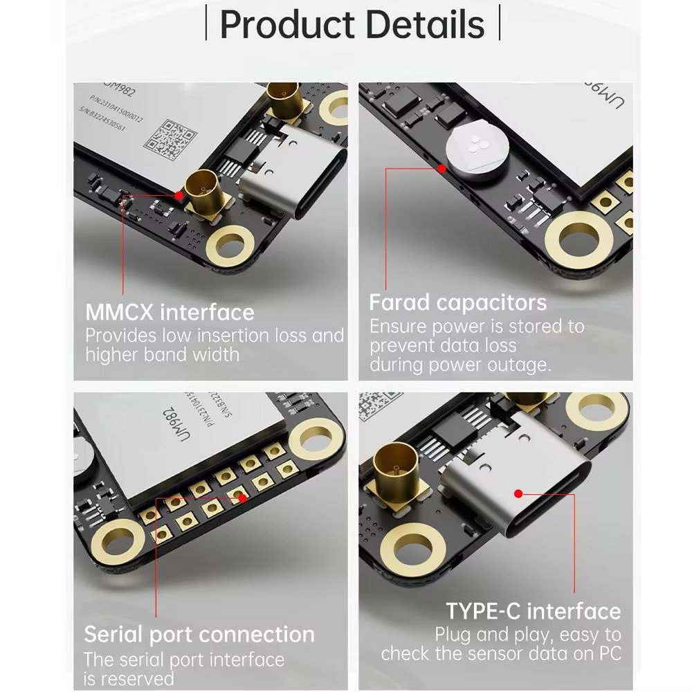 UM982 High-Precision GPS-RTK M - Drone Kit Hexacopter ulasan dan harga