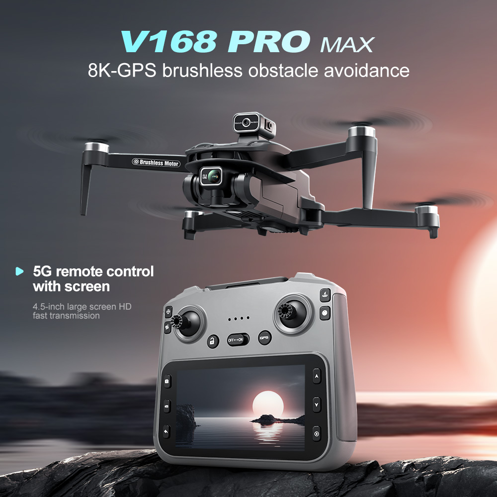 Lenovo V168 MAX 8K HD Drone 5G - Drone Kit Long Range ulasan dan harga